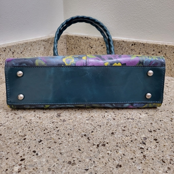 Patricia Nash Rosina Shoulder Bag in deep blue nature NWOT & matching wallet NWT - Picture 7 of 12